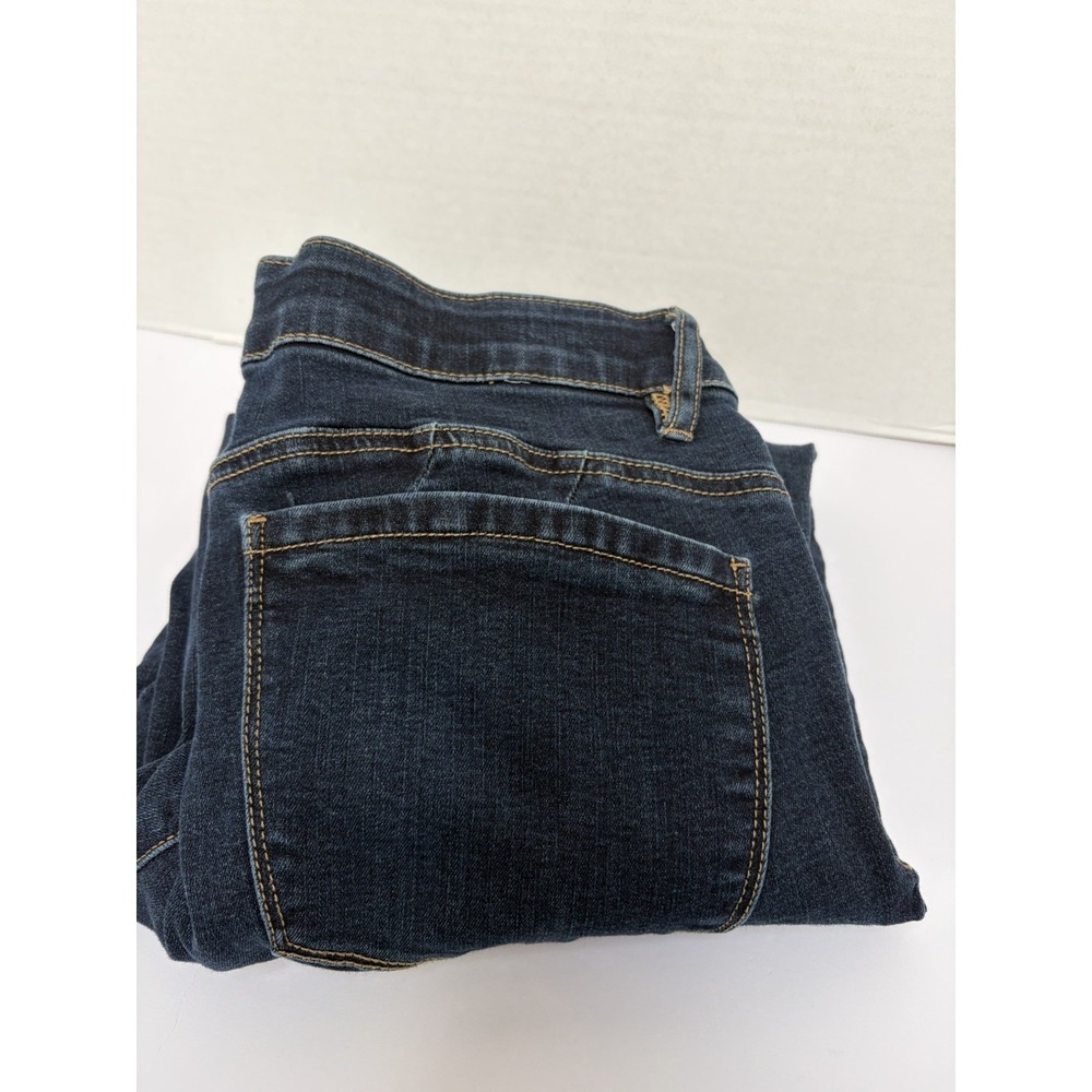 Democracy "ab"technology Mid-Rise Dark Wash Straight Leg Jean Sz 12 B2479KEEAXX